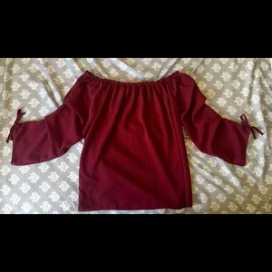 Off the shoulder blouse